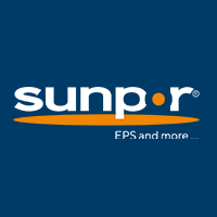 sunpor Logo negativ:-
